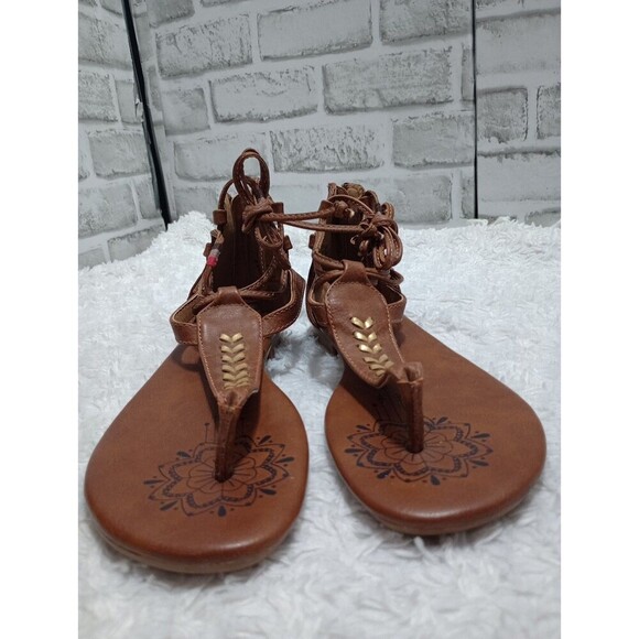 MAURICES Brown Strappy Sandals Womens US SZ 8 Style 30797/Anna - Picture 2 of 9